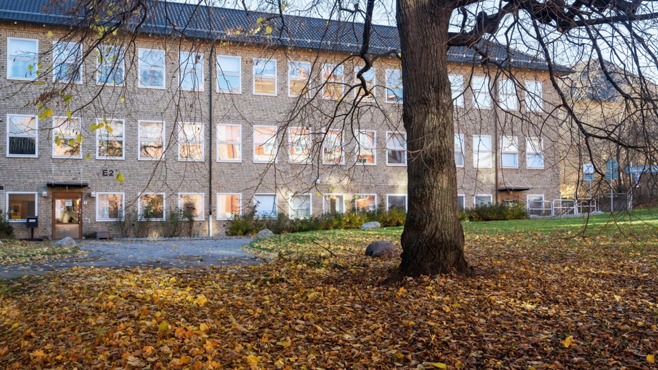 Thorildplans gymnasiums skolbyggnad.